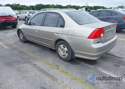 2005 Honda Civic Hybrid из США, поврежденный, VIN JHMES96605S019996